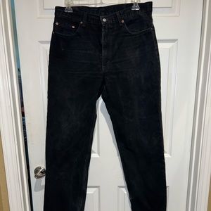Vintage Levi’s Men’s 550 Relaxed Straight leg Black denim jeans W38 x L34